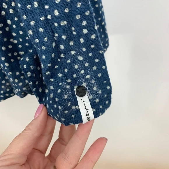 One Teaspoon Starry Night Wrap Drop Waist Gauzy Dress in Navy Sz M - Picture 8 of 16